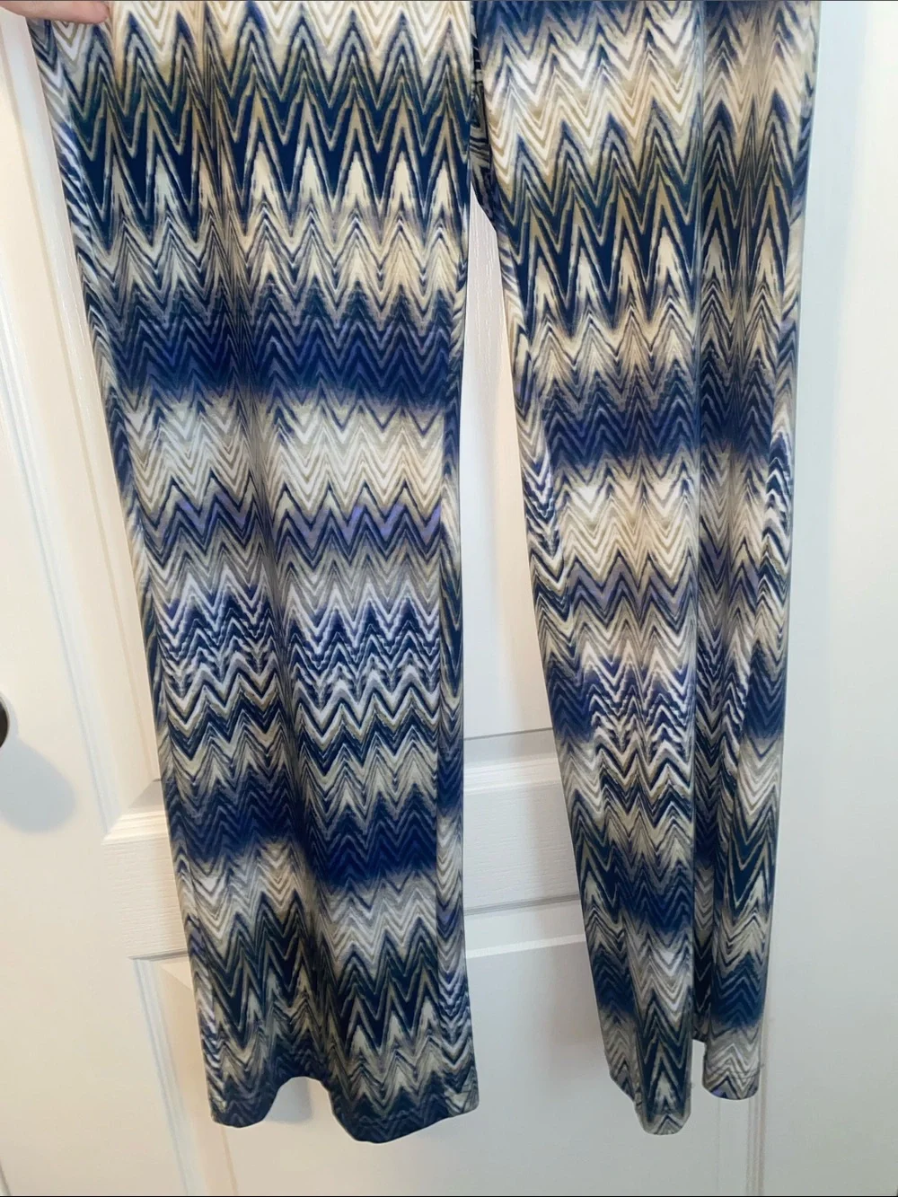 new directions Blue & White Trouser Pants